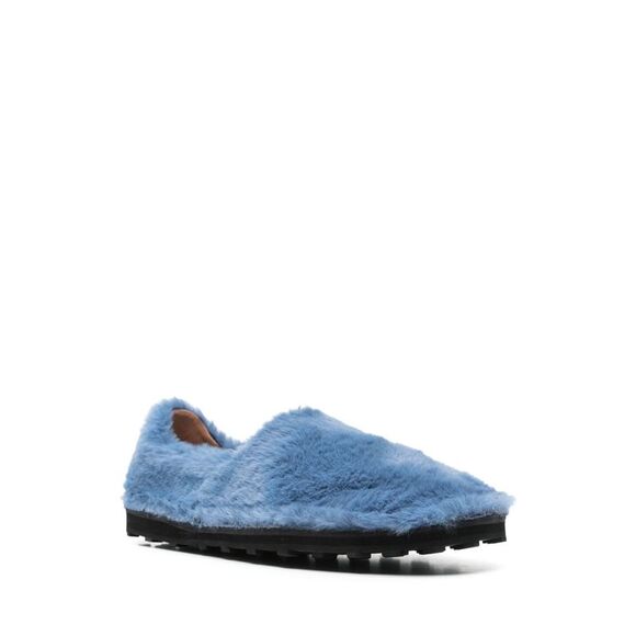 Marni Men Faux Fur Slip-On Loafers